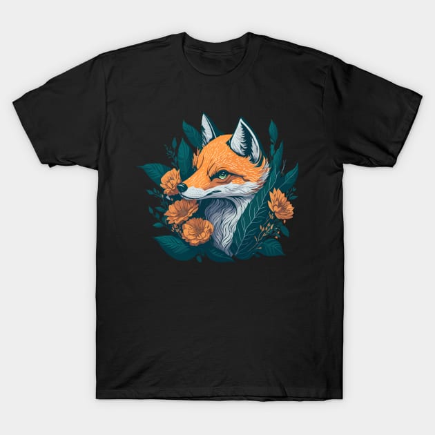 Fox in the Wild T-Shirt by ArtisanEcho